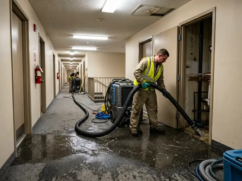 multi-unit-apartment-hallway-f-005 — frequently asked questions, Emergency Burst Pipe Water Extraction & Removal in Newburyp…